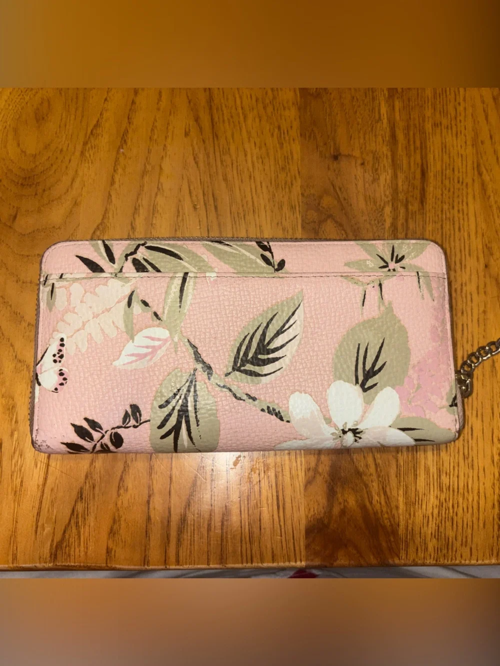 Kate Spade Pink Floral Butterfly Wallet